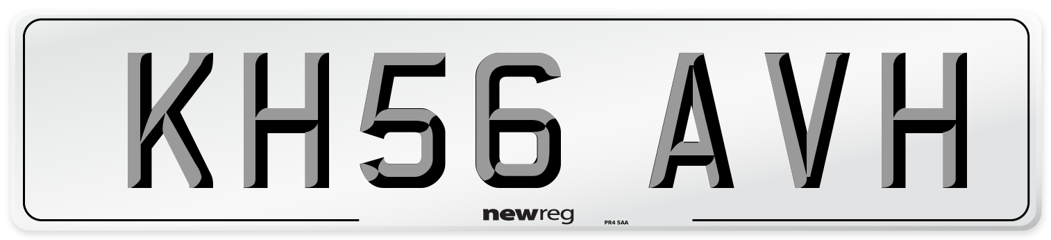 KH56 AVH Number Plate from New Reg